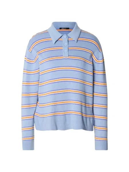 Gina Tricot Svetr modrá / světlemodrá / oranžová bílá