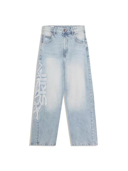 Bershka Traperice traper / svijetloplava plavi