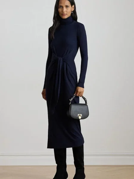 Obleka Lauren Ralph Lauren mornarsko modra