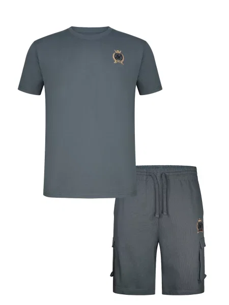 SikSilk Haine de casă galben auriu / gri bazalt negru