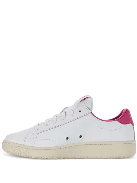 Sneakerși K-swiss cu șireturi din piele alb