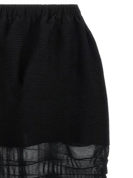 Fustă midi Issey Miyake până la genunchi negru