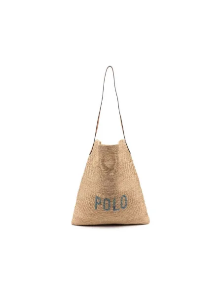 Shopper kabelka Polo Ralph Lauren béžová