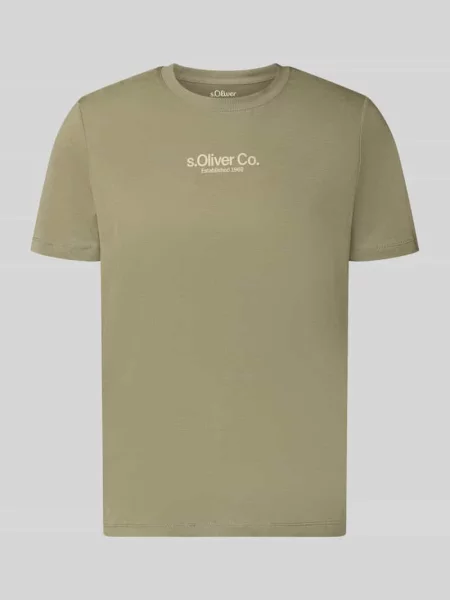 T-shirt o kroju regular fit z czystej bawełny S.oliver Red Label