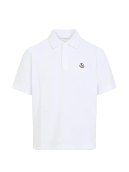 Polo Moncler alb