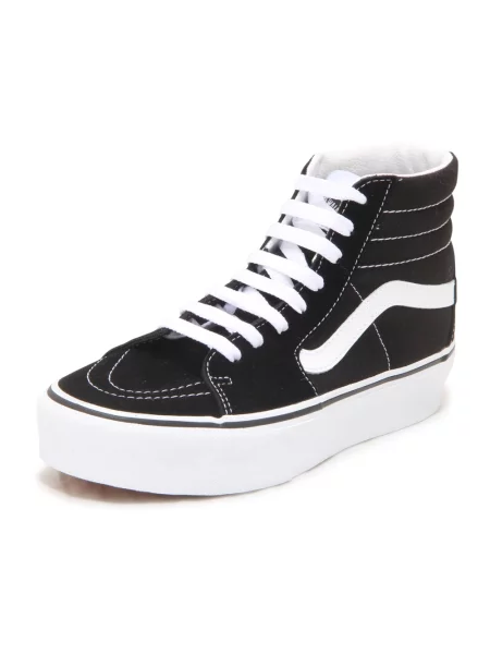Sneakersy Vans zamszowe na platformie czarne