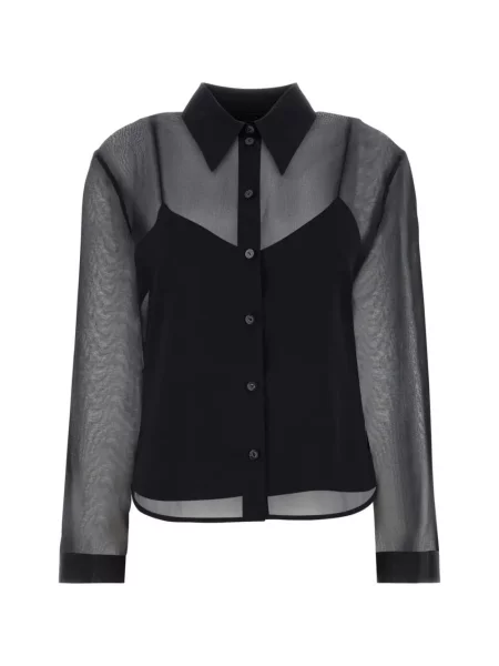 Cămașă Gucci de mătase negru