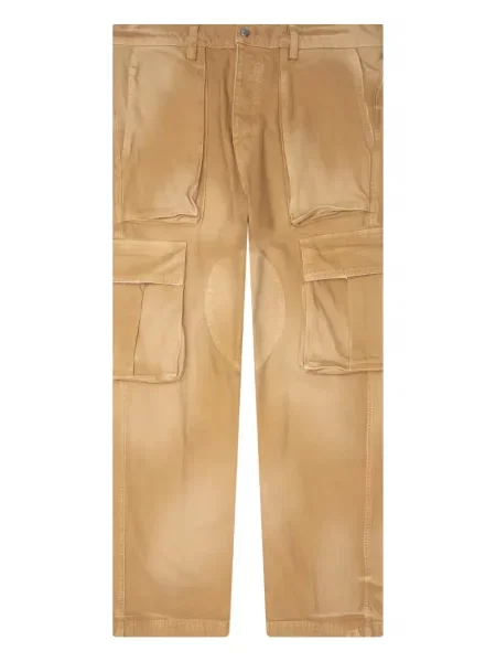 Pantaloni cargo Nahmias cu autograf galben