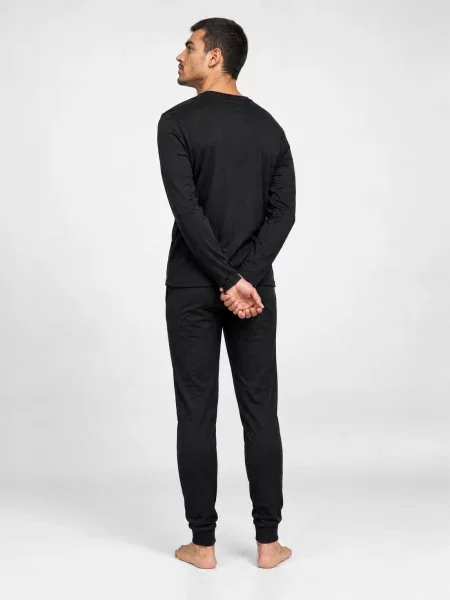 Lung pijamale Boss negru