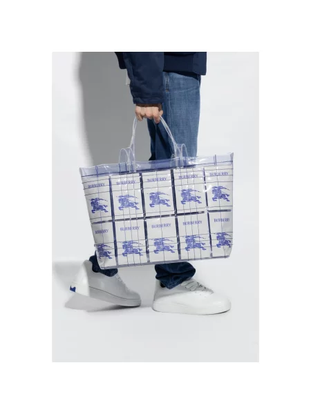 Shopperka Burberry z logo biała