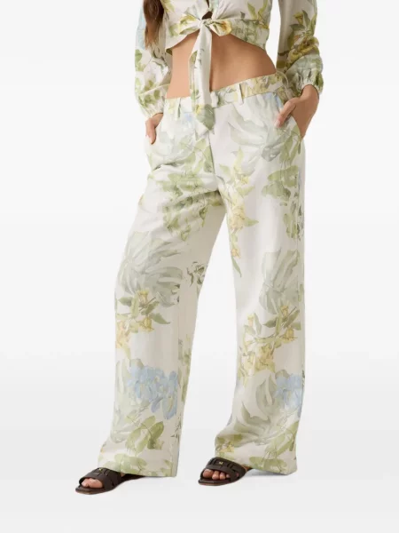Pantaloni Guess de in cu imagine verde