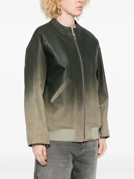 Geanta de piele Arma verde