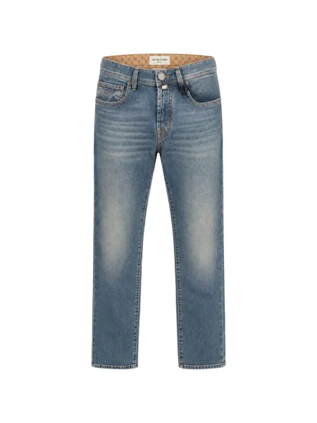 Jeansy straight leg Jacob Cohen niebieskie