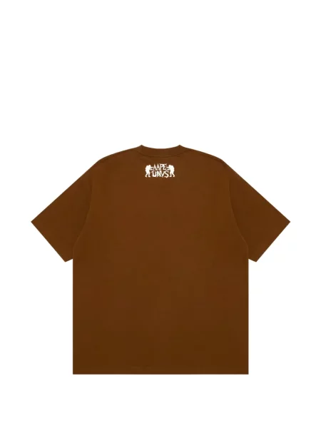 Tricou Aape By A Bathing Ape cu imagine maro