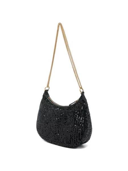 PINKO Geantă Half Moon Mini AI PLTT negru