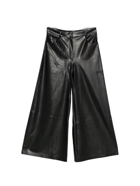 Blugi Norma Kamali din piele negru