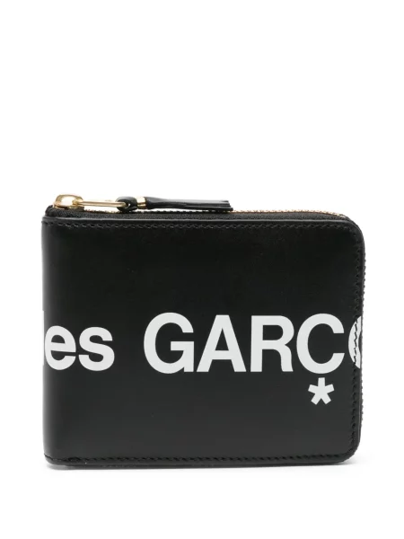 Portofel Comme Des Garçons Wallet din piele cu imagine negru