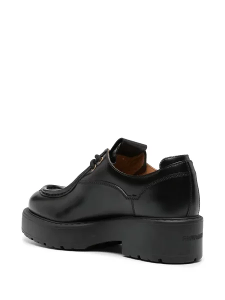 Pantofi Miu Miu cu șireturi din dantelă chunky negru