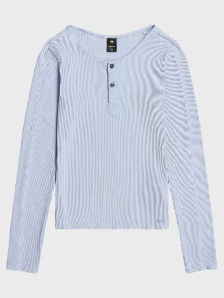 Лонгслів G-star Raw блакитний