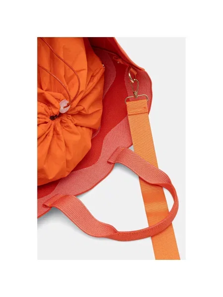 Blauer torebka shopper pomarańczowa