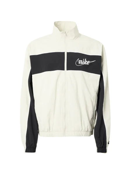 Nike Sportswear Prehodna jakna CLUB črna / naravno bela