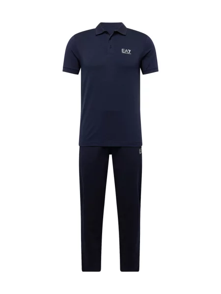 Emporio Armani polo tričko pánske s elastanom modrá