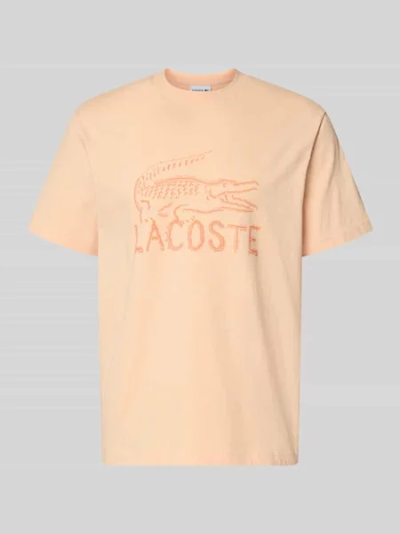 T-shirt o kroju regular fit z czystej bawełny Lacoste