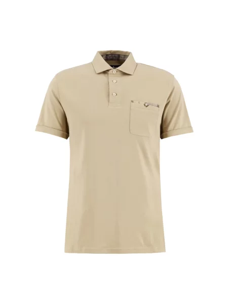 Koszulka polo Barbour beżowa