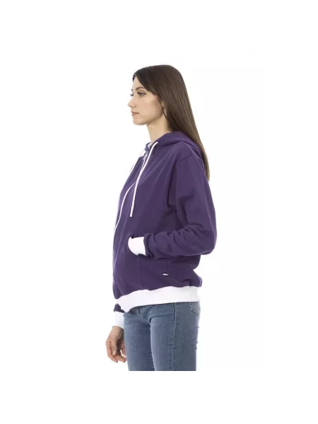 Bluza z kapturem Baldinini z kapturem fioletowa