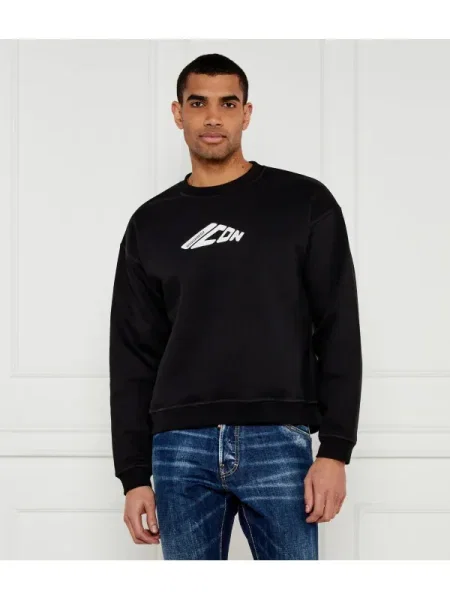 Hanorac | Relaxed fit negru