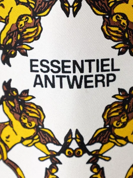 Fular Essentiel Antwerp de mătase negru