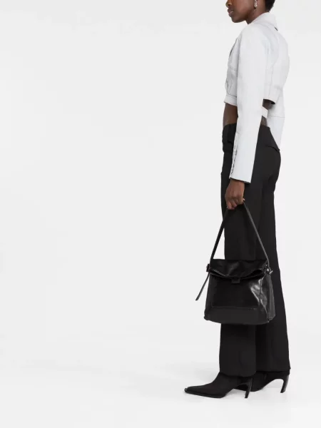 Geantă de mână Off-white din piele alb