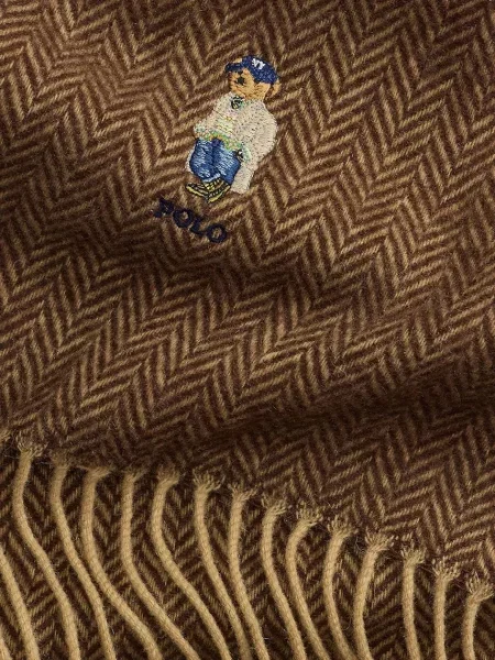 Polo Ralph Lauren Set Fular și Căciulă maro