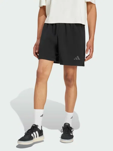 Переработанный шорты Adidas черные