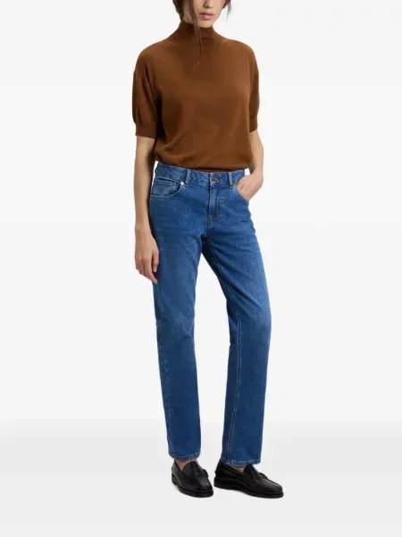 Blugi drepți Woolrich albastru