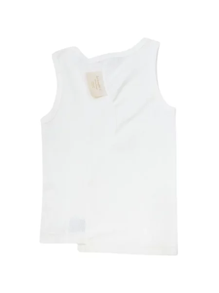 Top Undercover asimetric alb