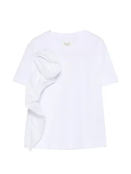 Koszulka Psophia z falbankami biała
