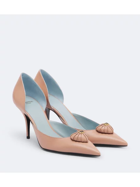Pantofi cu toc Valentino Garavani din piele roz