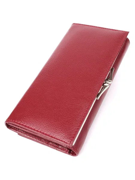 ST Leather Accessories Гаманець Шкіра бордовий