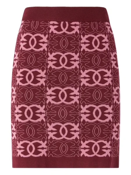 Fustă Pinko tricotate roșu