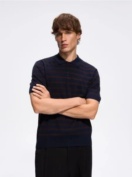 Tricou polo Reserved de lână