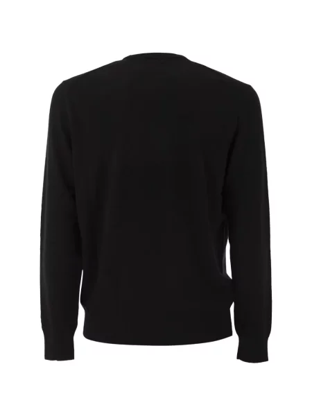 Pulover Mc2 Saint Barth cu broderie negru
