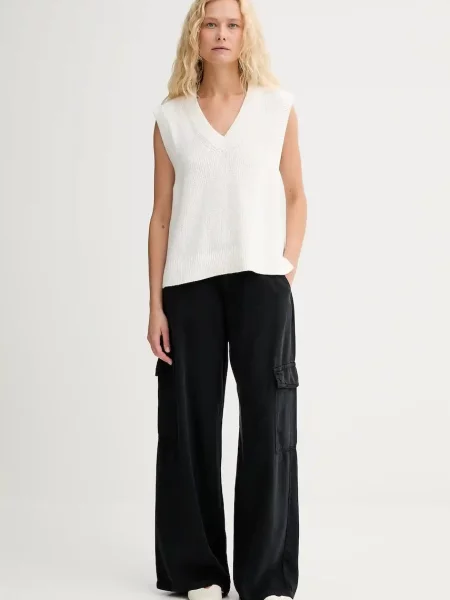 Levi's spodnie BAGGY DAD CARGO szerokie high waist czarny