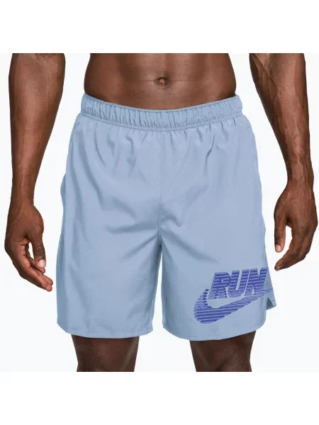 Pantaloni scurți de alergare pentru bărbați Nike Challenger Dri-Fit Brief-Lined 7" hydrogen blue/lapis albastru