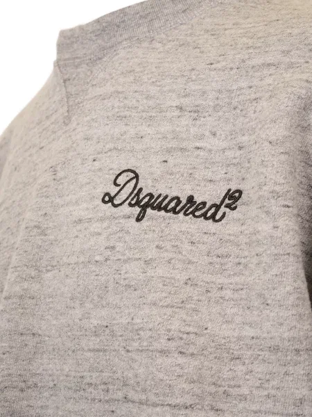 Hanorac Dsquared2 cu broderie gri