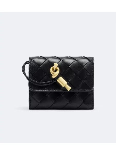 Portofel Bottega Veneta din piele negru