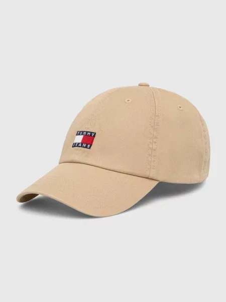 Tommy Jeans baseballová čepice béžová