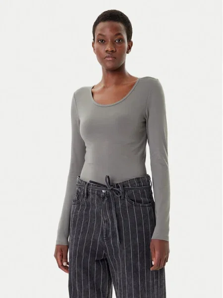 ONLY Bluză Live Love Stretch Fit gri