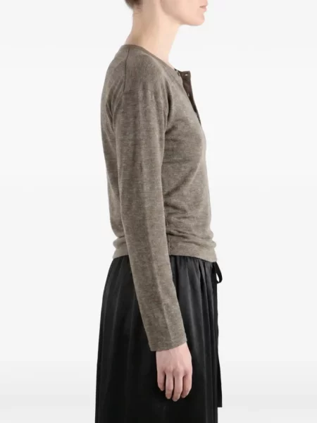 Lung tricou The Elder Statesman maro