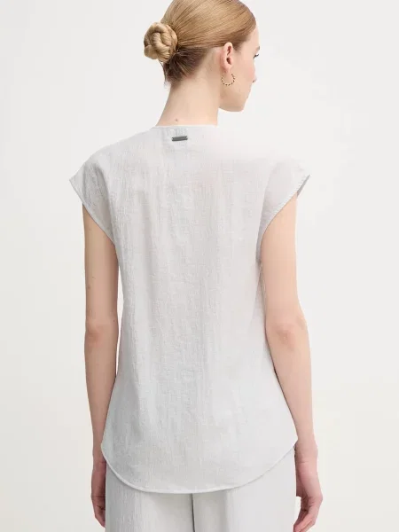 Halenka Calvin Klein hladká šedá